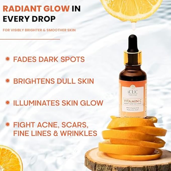 iCUC LIP & SKIN COMBO COCOA BUTTER LIP BALM & VITAMIN C RADIANT GLOW FACE SERUM FOR HEALTHY SKIN AND LIPS- LIP BALM FOR DRY, CHAPPED LIPS- VITAMIN C SERUM HELP TO REDUCING ACNE AND SCARS | WOMEN & MEN - Image 2